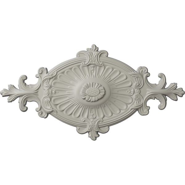 Ekena Millwork Quentin Ceiling Medallion, Hand-Painted Pot of Cream, 23 1/2"W x 12 1/4"H x 1 1/2"P CM23RO1PCF - main